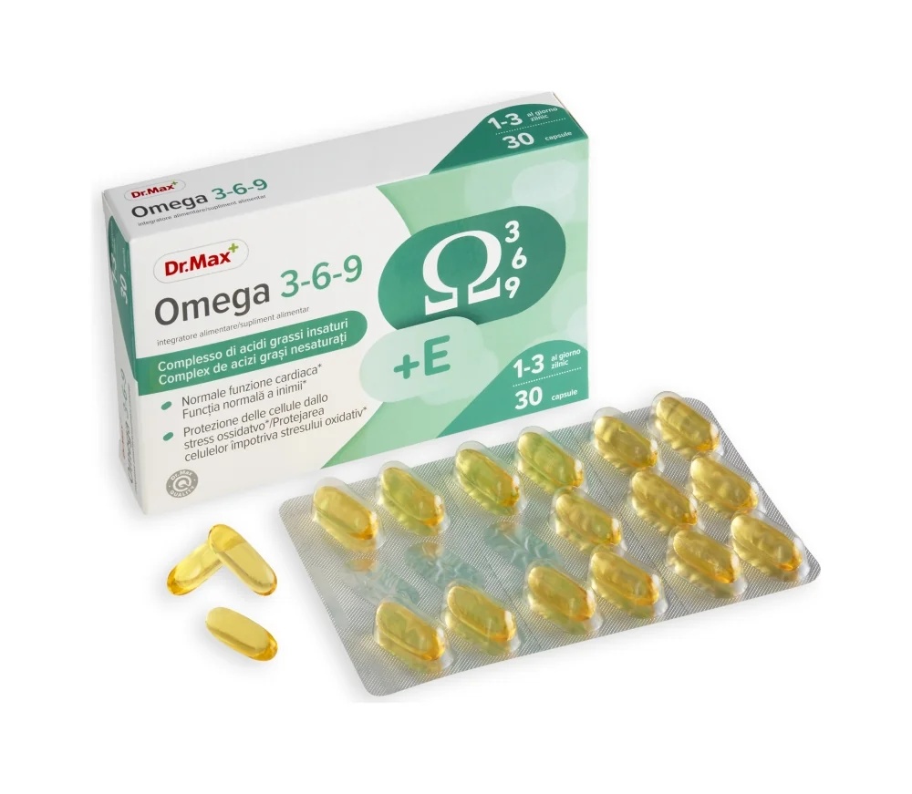 DR. MAX Dr. Max Omega 3-6-9, 30 Kapseln Herz-Kreislauf-Gesundheit