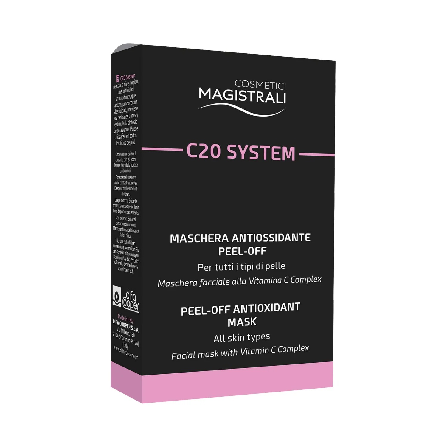 COSMETICS MAGISTRALI C20 Systeem 5 sachets - Antioxidant peel-off gezichtsmasker