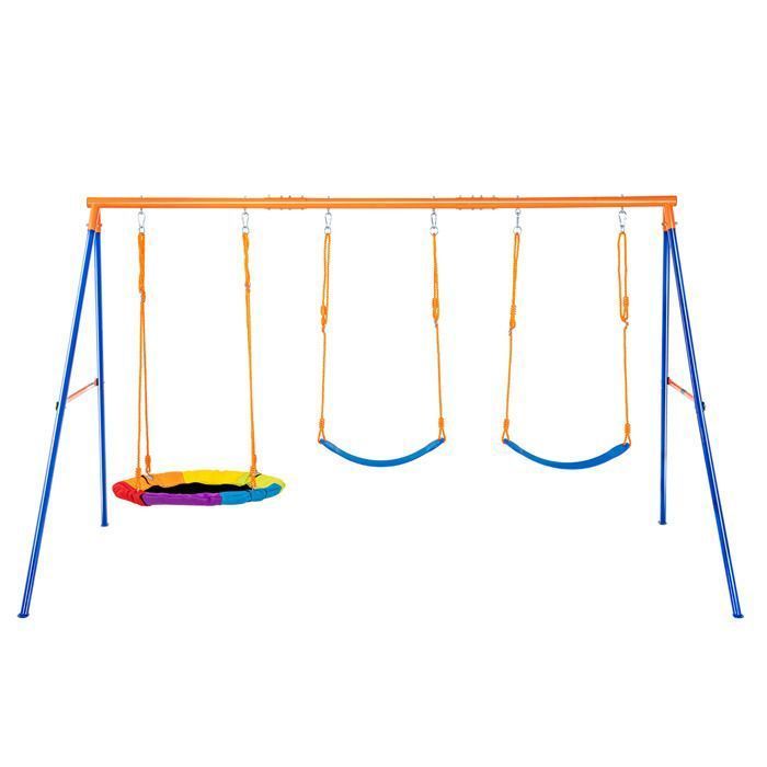 VEVOR Swing Sets - 600 lb Weight Limit - Includes 1 Round Swing and 2 Classic Swings
