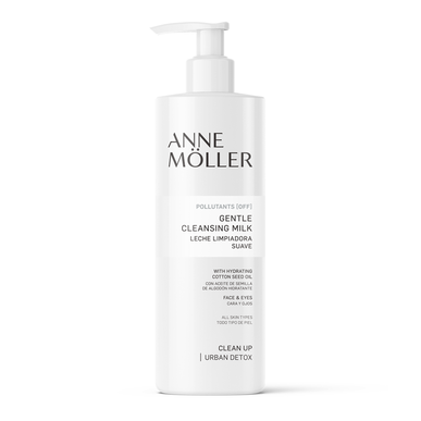 Anne Moller švelnus valomasis pienelis „Clean Up Urban Detox“ švelnus valomasis pienelis veidui ir akims 400 ml 400 ml