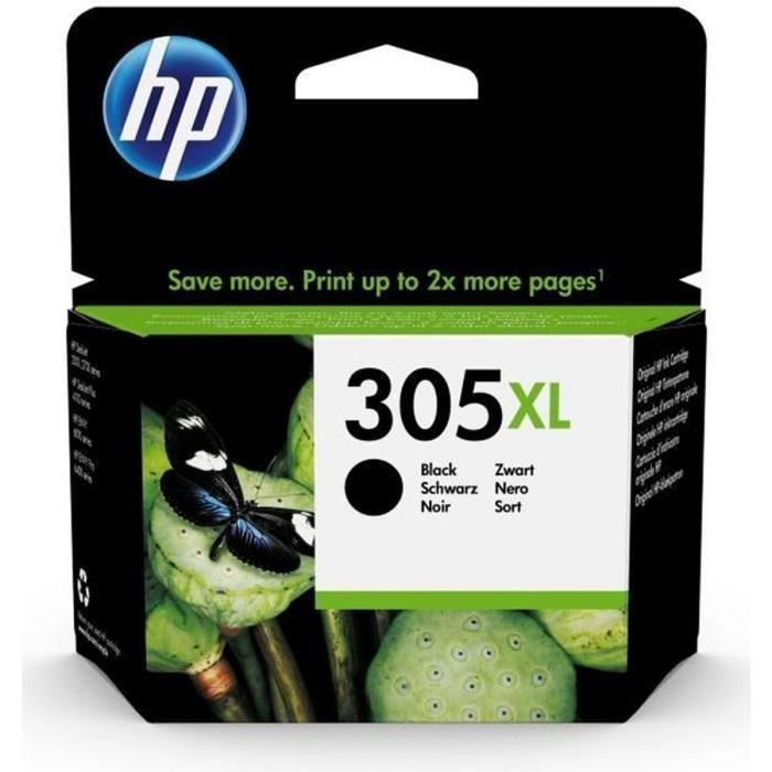 Genuine HP 305XL High Capacity Black Ink Cartridge (3YM62AE) for DeskJet 2300/2700/2810/Plus4100/4200, Envy 6000/Pro 6400