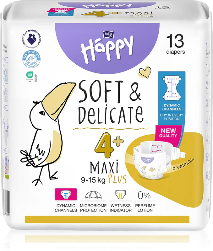 Fraldas descartáveis BELLA Baby Happy Soft&Delicate