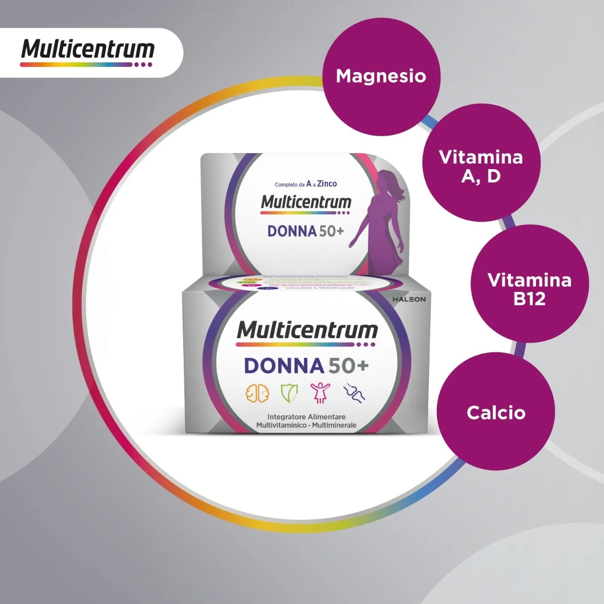 MULTICENTRUM Multicentrum Donna 50 + 30 comprimés Complément alimentaire multivitaminé pour femmes