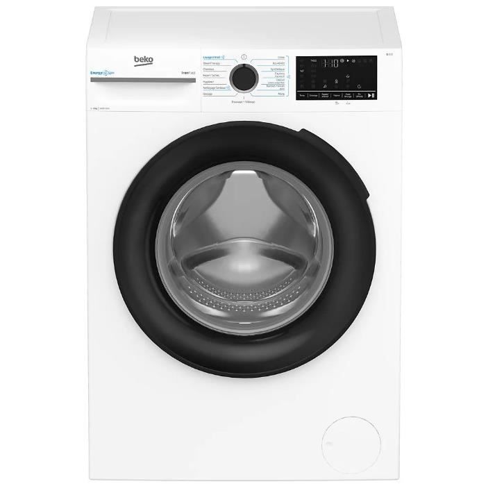 Voorwasmachine - BEKO - BM3WFU49411B - 9 kg - 15 programma's - Klasse A