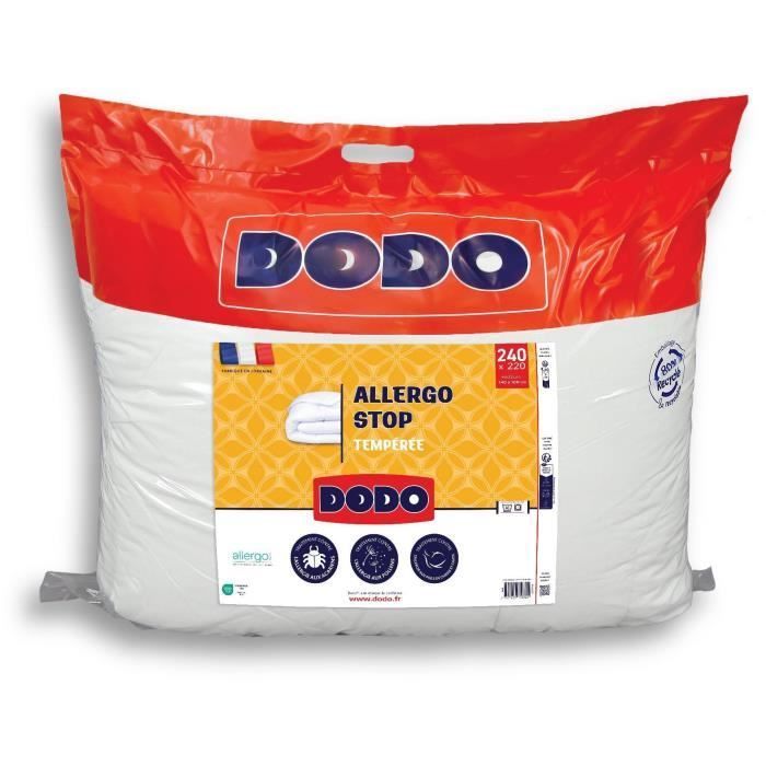 DODO – Mittelschwere Bettdecke 300 g/m² – ALLERGO STOP – 220 x 240 cm – Weiß