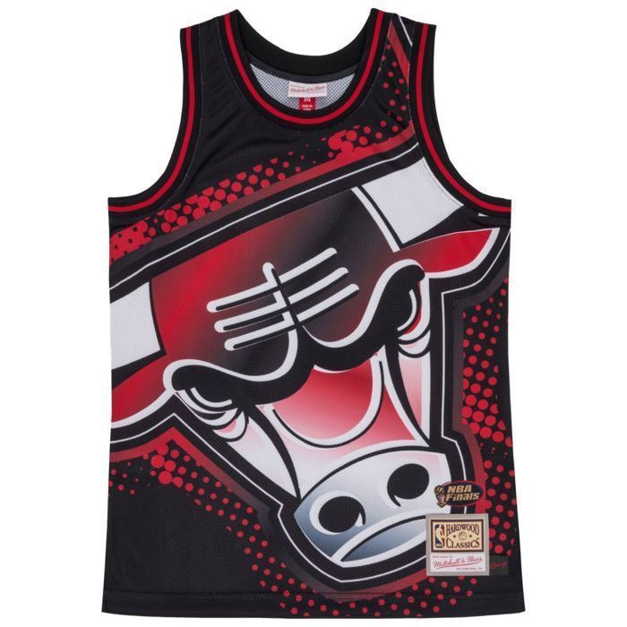Tank Top - MITCHELL & NESS - Chicago Bulls - 100% Polyester - Multicolore - Sans Manche