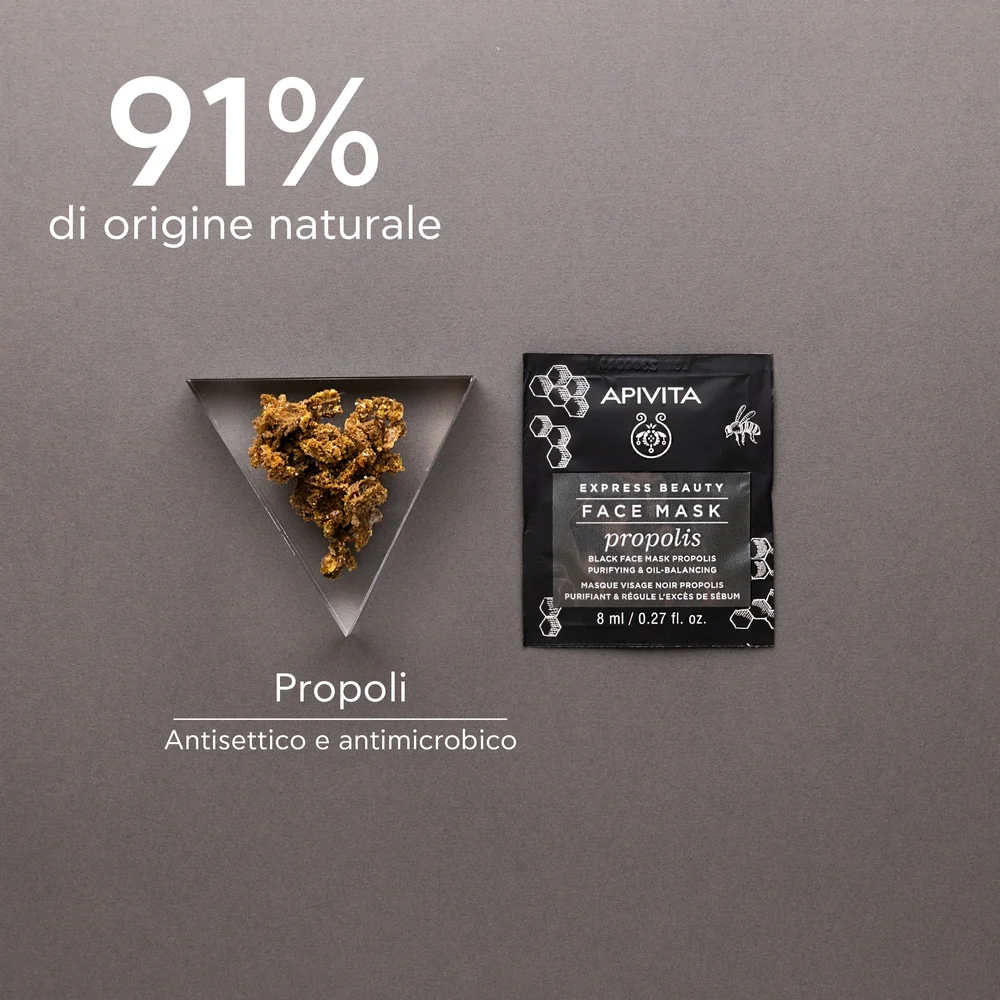 Express Beauty - Viso Maschera Viso Nera Purificante e Seboregolatrice per pelle grassa - Maschera Purificante viso