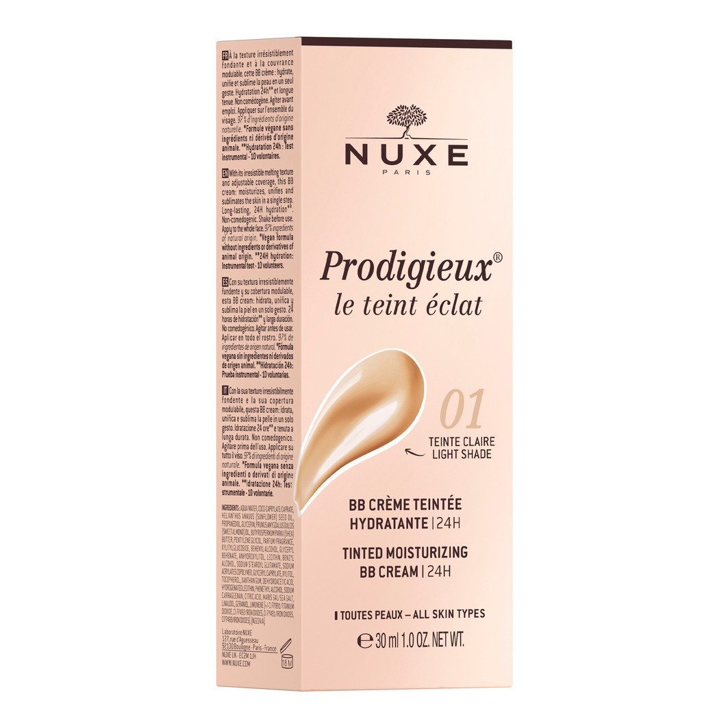NUXE BB krém Prodigieux® Getönte Feuchtigkeitsspendende BB krém 24H - 30 ml