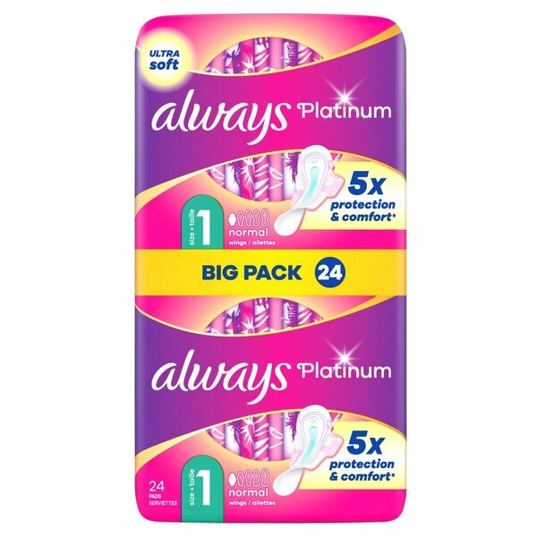 Always Platinum Normal higijenski ulošci veličine 1, 24 komada