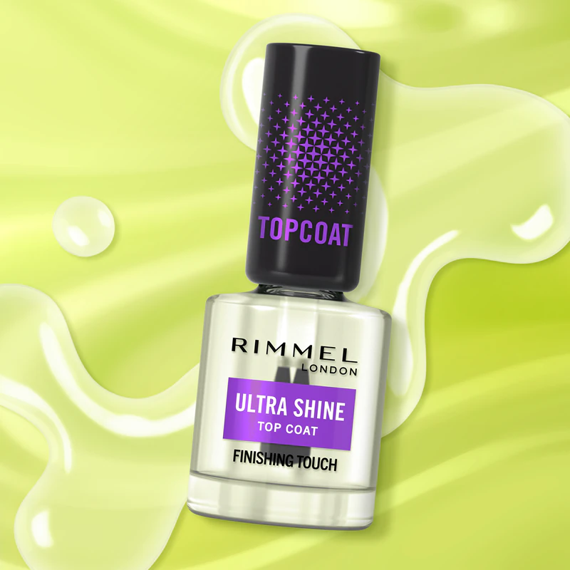 verniz Rimmel Ultra Shine proporciona excelente proteção e brilho intenso.