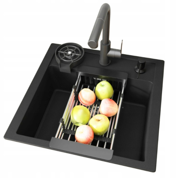 Zlew Franke Sirius Sid 610 Zestaw bateria dozownik myjka