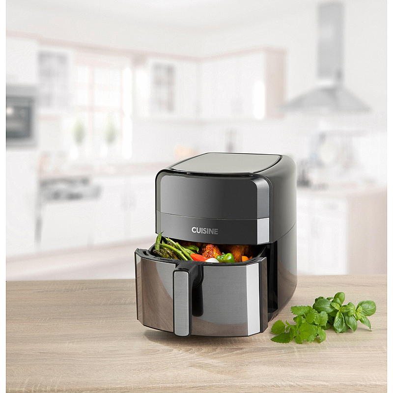 Freidora de aire Cuisine 1700 W, 6,3 l, acero, Edición
