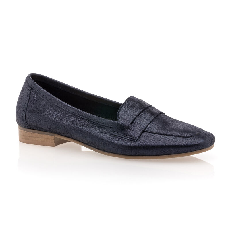 Blaue Damen-Loafer/Bootsschuhe