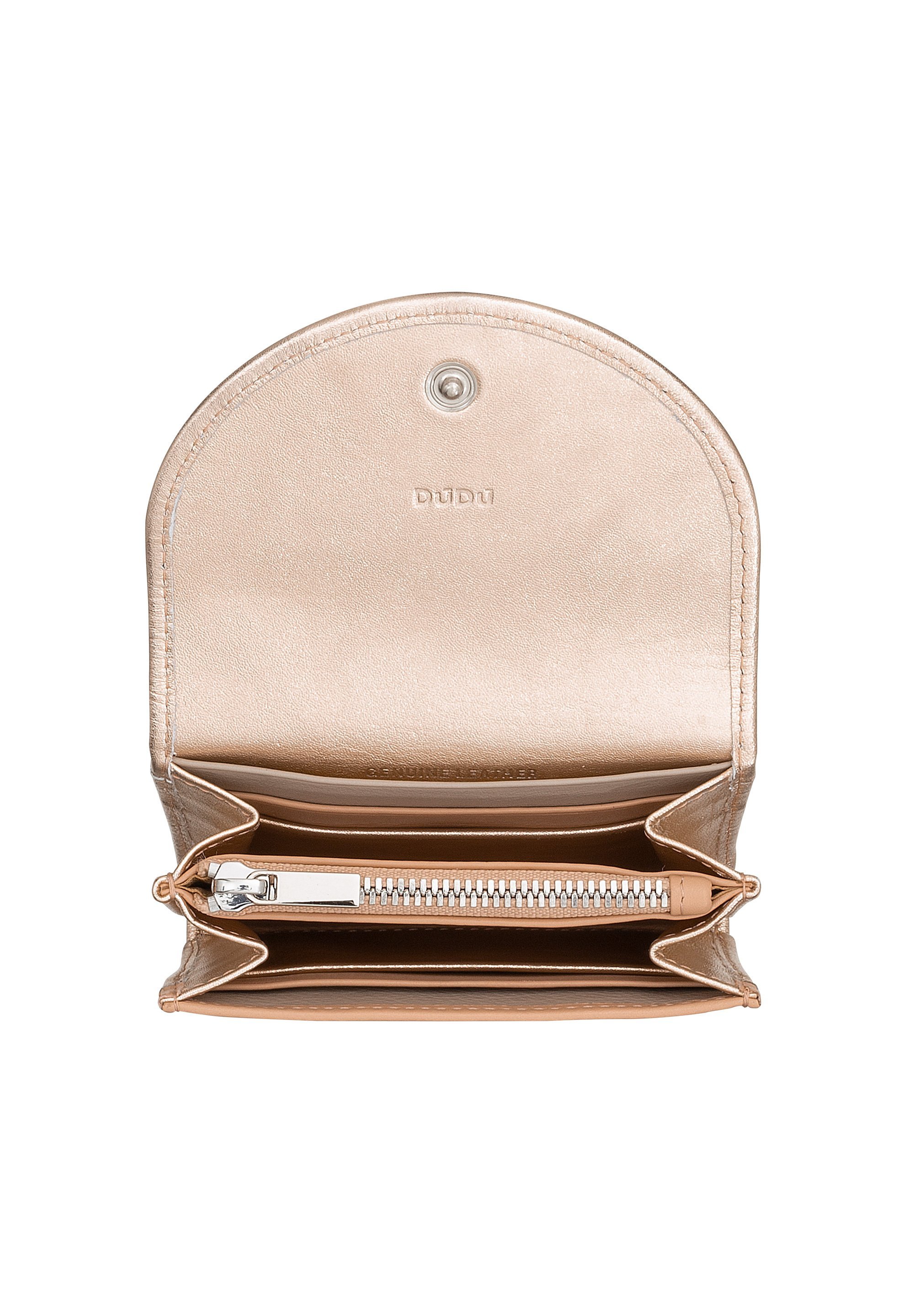 DUDU MINI IN VERA CON ZIP CHIUSURA A BOTTONE COMPATTO - Geldbörse - Ballerina