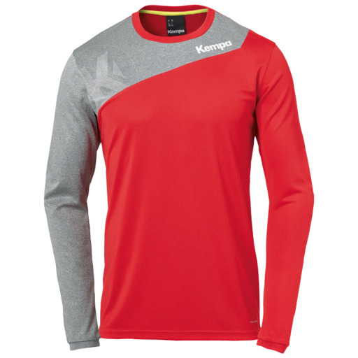  Core 2.0 Manches Longues Rouge/gris Oscuro Mezcla Kempa