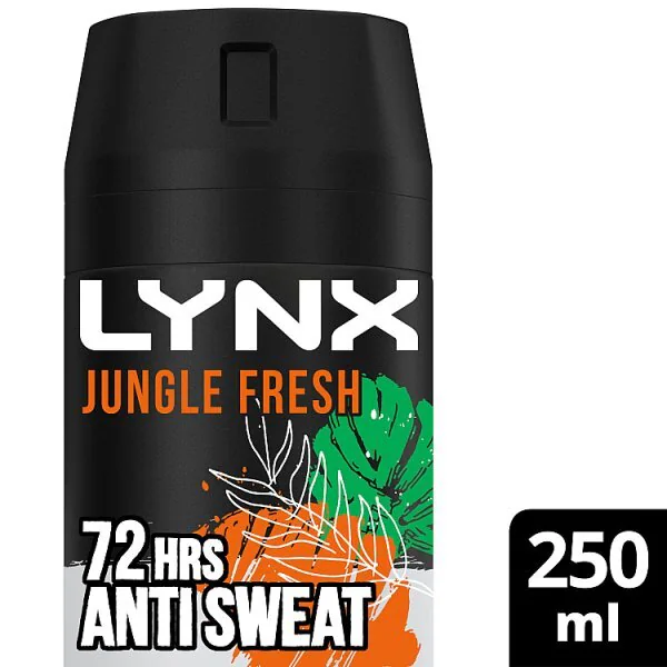 Deodorante antitraspirante spray Lynx Jungle Fresh 250ml