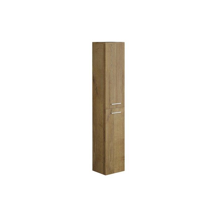 Wandhängender Waschtisch mit einem Waschbecken und Ablagefach – Helle Naturfarbe – 60 cm – KAYLA