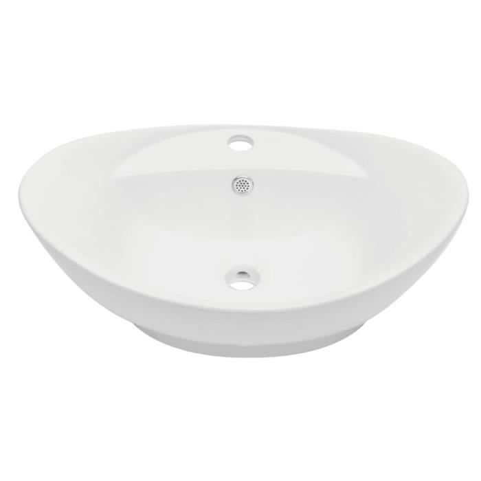 Mueble de baño contemporáneo CHEZZOE con lavabo individual y estante - Juego completo de baño de 2 piezas, cerámica - Negro ☺88679