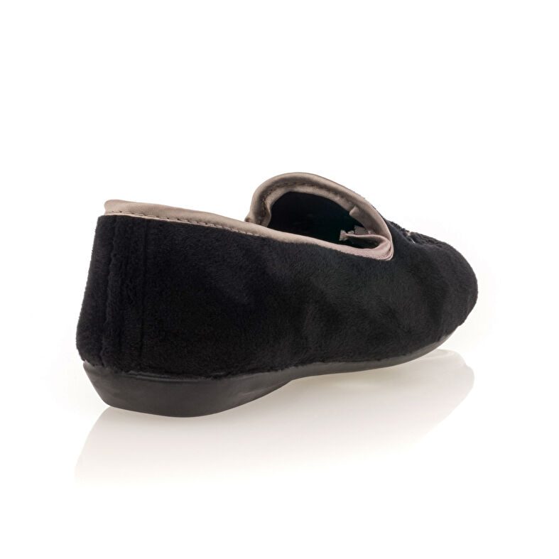 Schwarze Damenpantoffeln