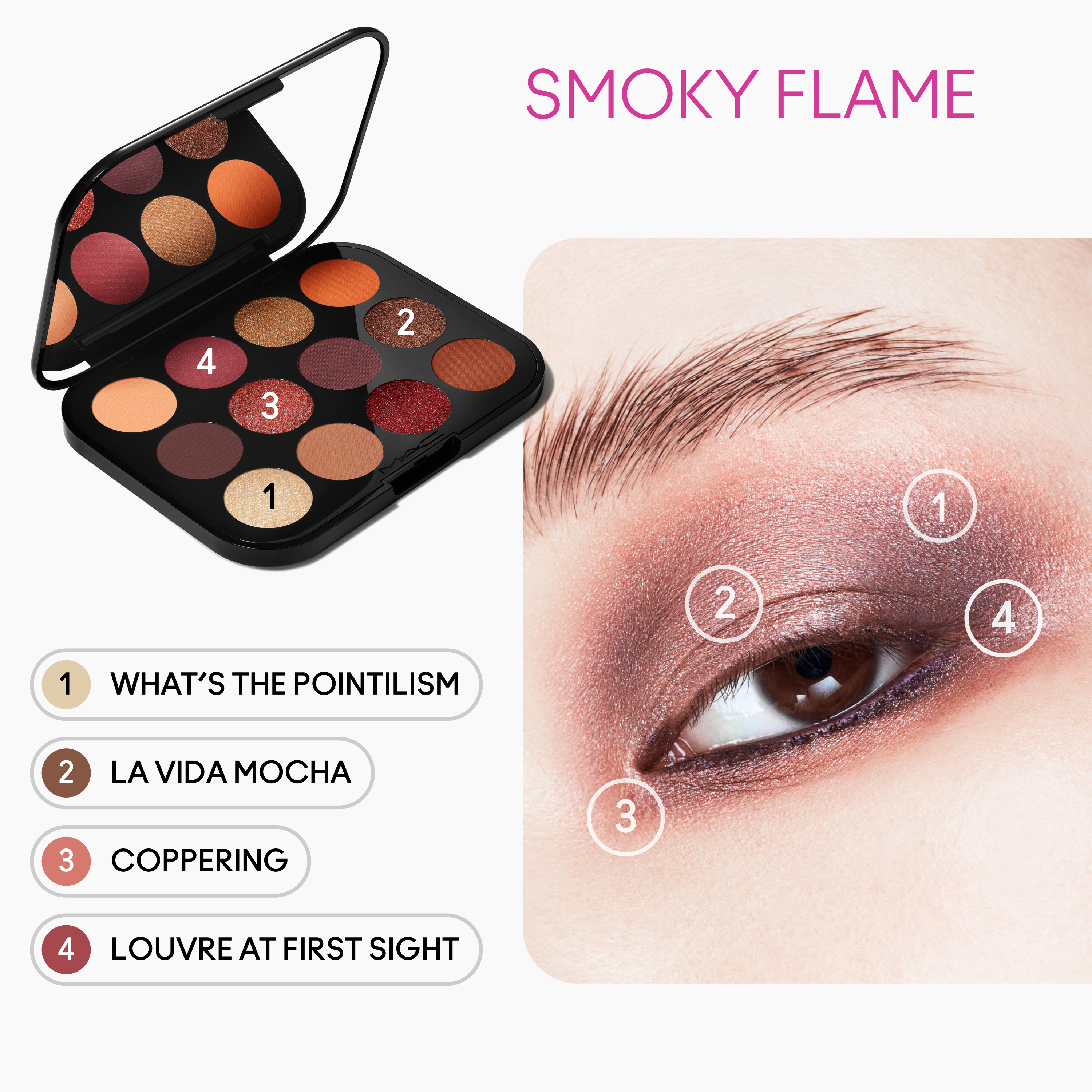 Connect In Colour Future Flame палета сенки за очи Луксузни шминка за очи