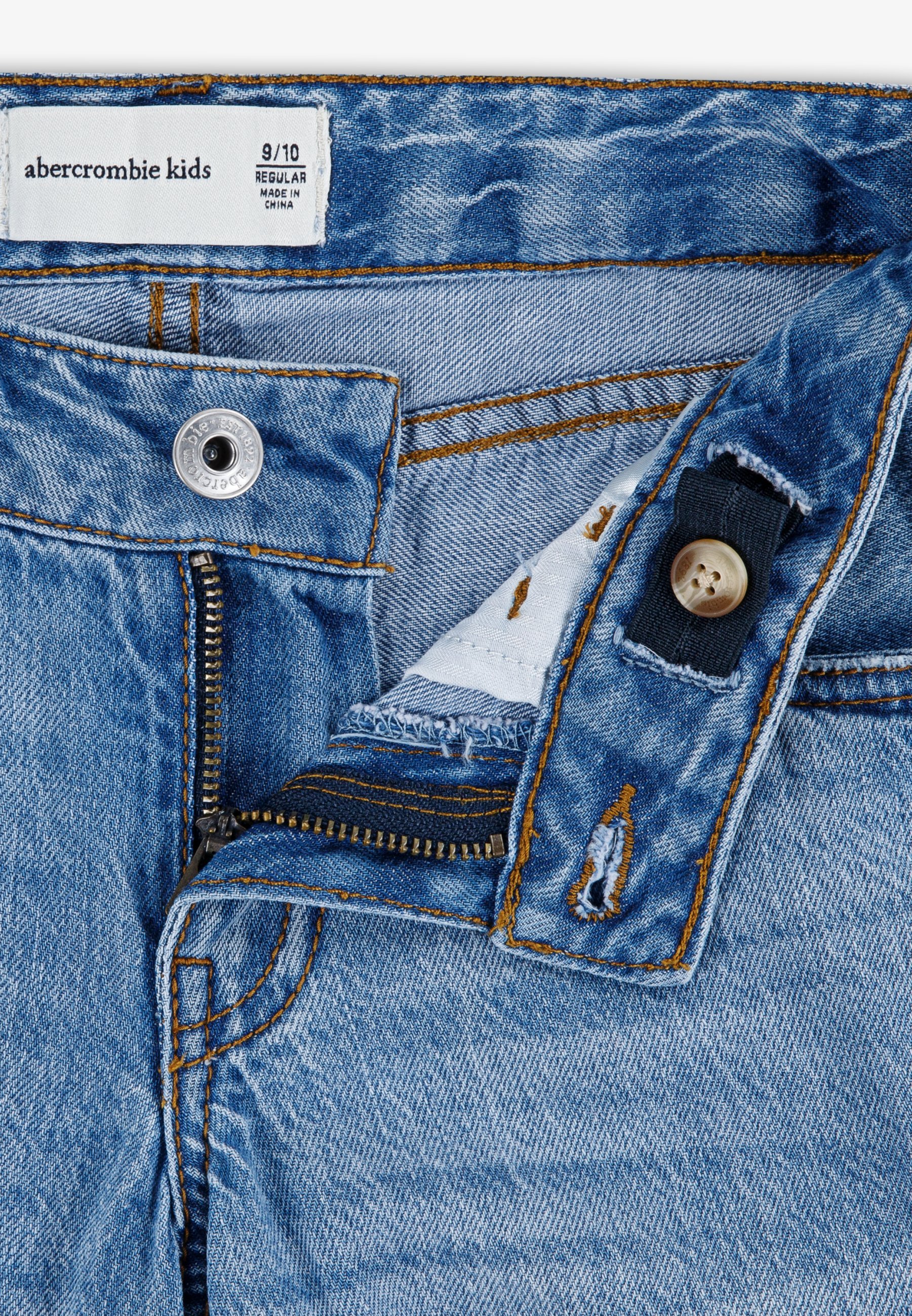 Abercrombie & Fitch Low Rise Baggy Jeans – Straight Leg Jeans – Cabin Blues