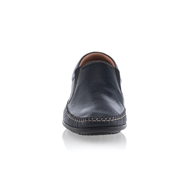 Blå loafers/båtsko for menn
