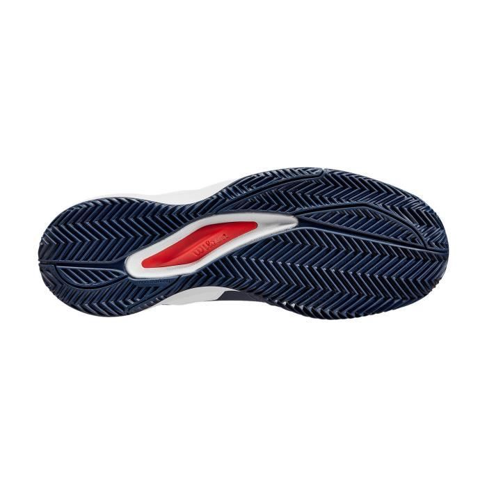 Zapatillas de tenis WILSON RUSH PRO ACE para hombre, para pista de arcilla, color negro/blanco/rojo, PE 2024