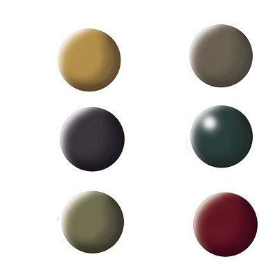 Colori Revell - Colori militari - 6 vasetti - Verde - Per adulti