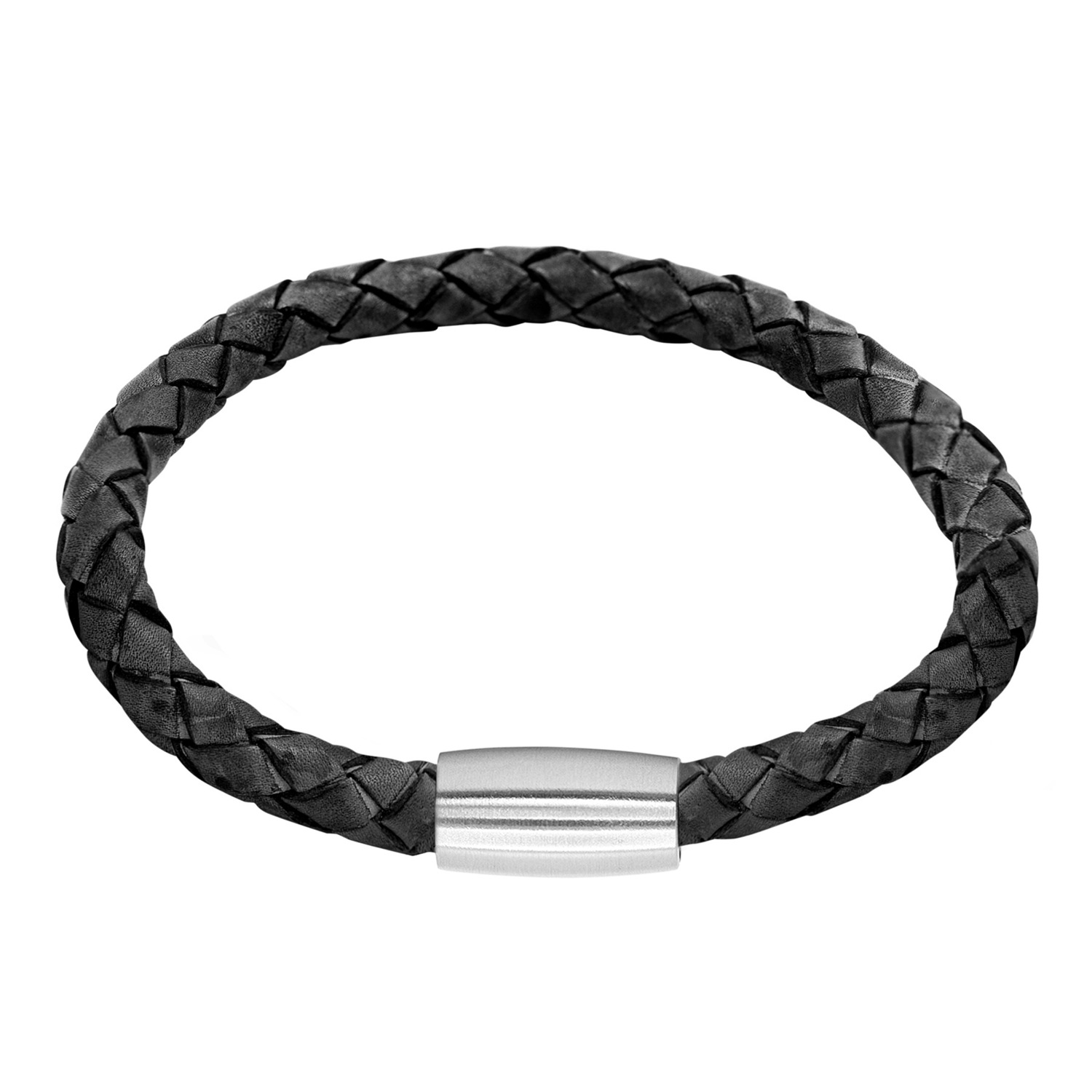 Heideman Bracelet en cuir Jaron noir