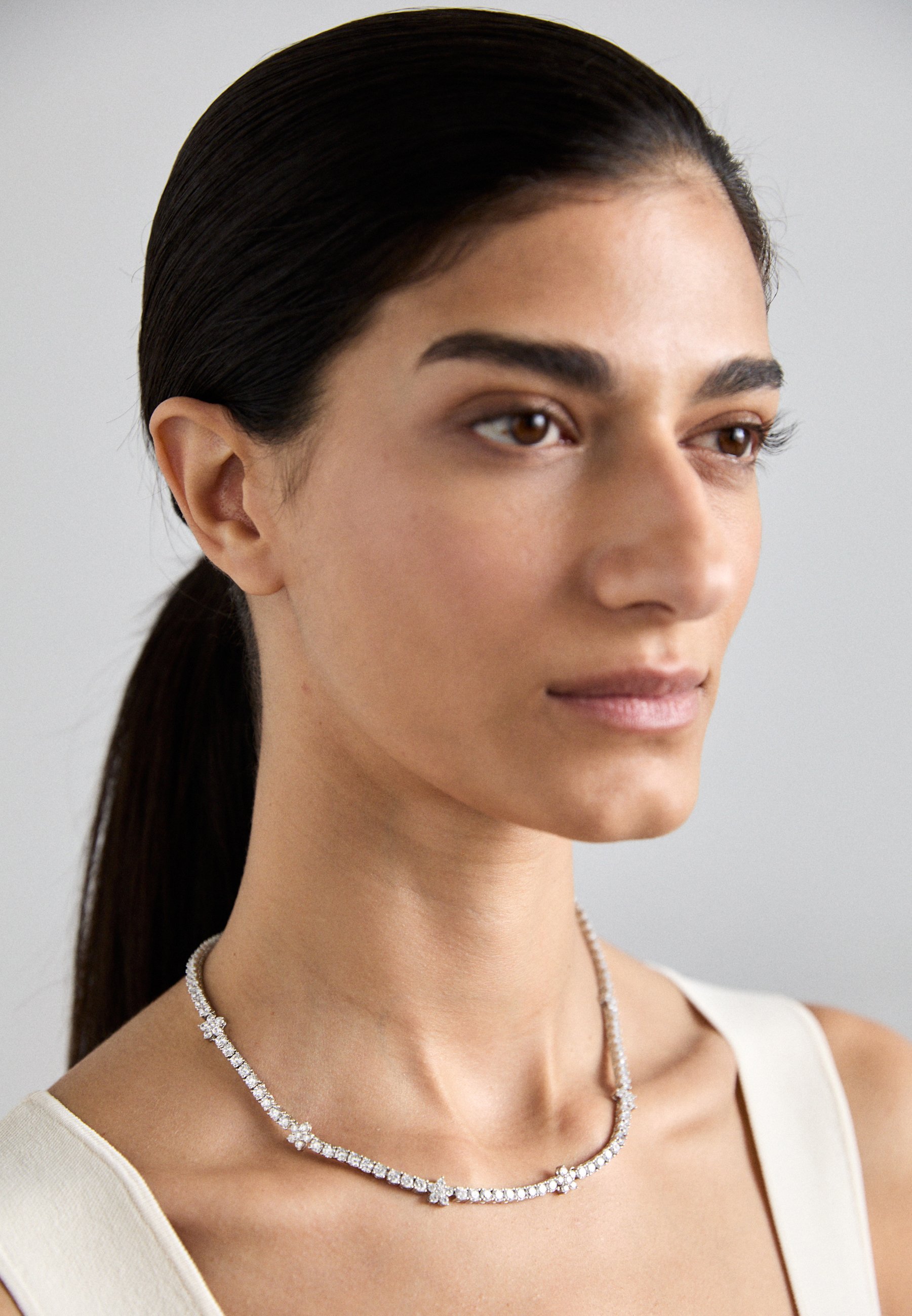 Collana Marchesa FLOWER COLLAR - color argento