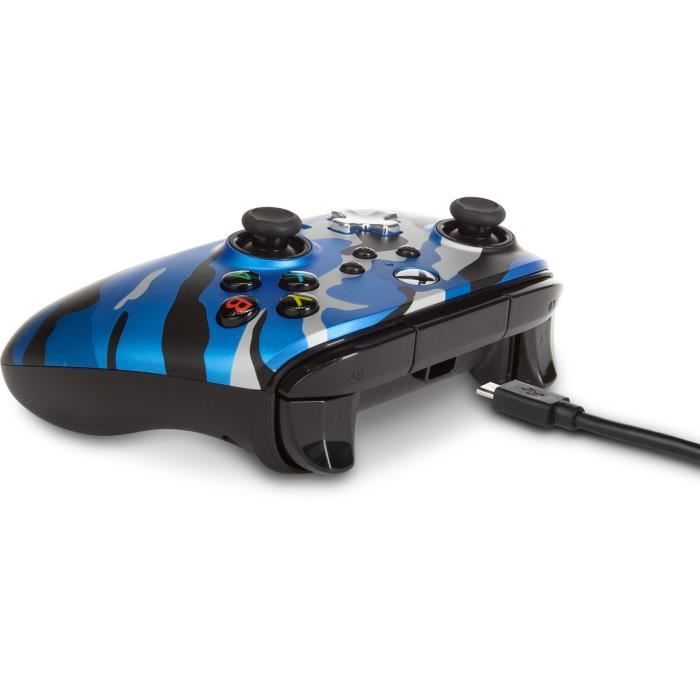 Controle com fio - Camuflagem Azul Metálica - Xbox One / PC