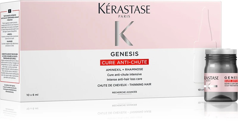 Kérastase Genesis Ampoules Cure Anti-Chute Fortifiantes plaukų priežiūros priemonė ampulėse