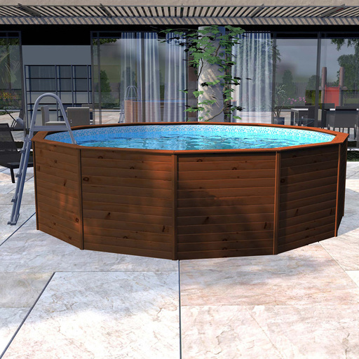  K2o 315x105 cm Holzpaneel-Schwimmbecken mit 3.028 l/h Sandfilter und Leiter
