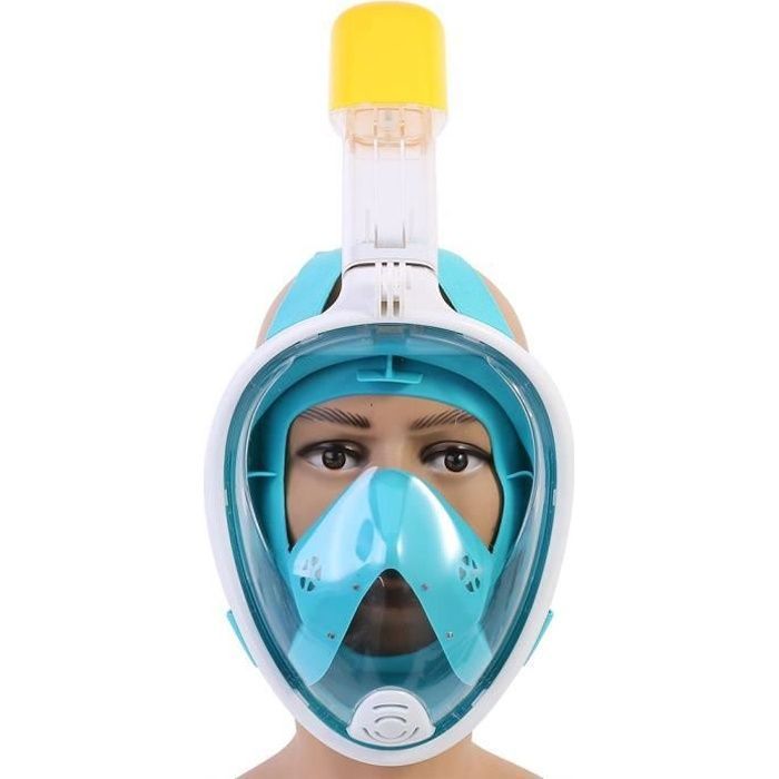 Swimming Goggles Snorkeling Mask with 180° Rotating Face Mask for Children with Bonus Earplugs (Green S - M)