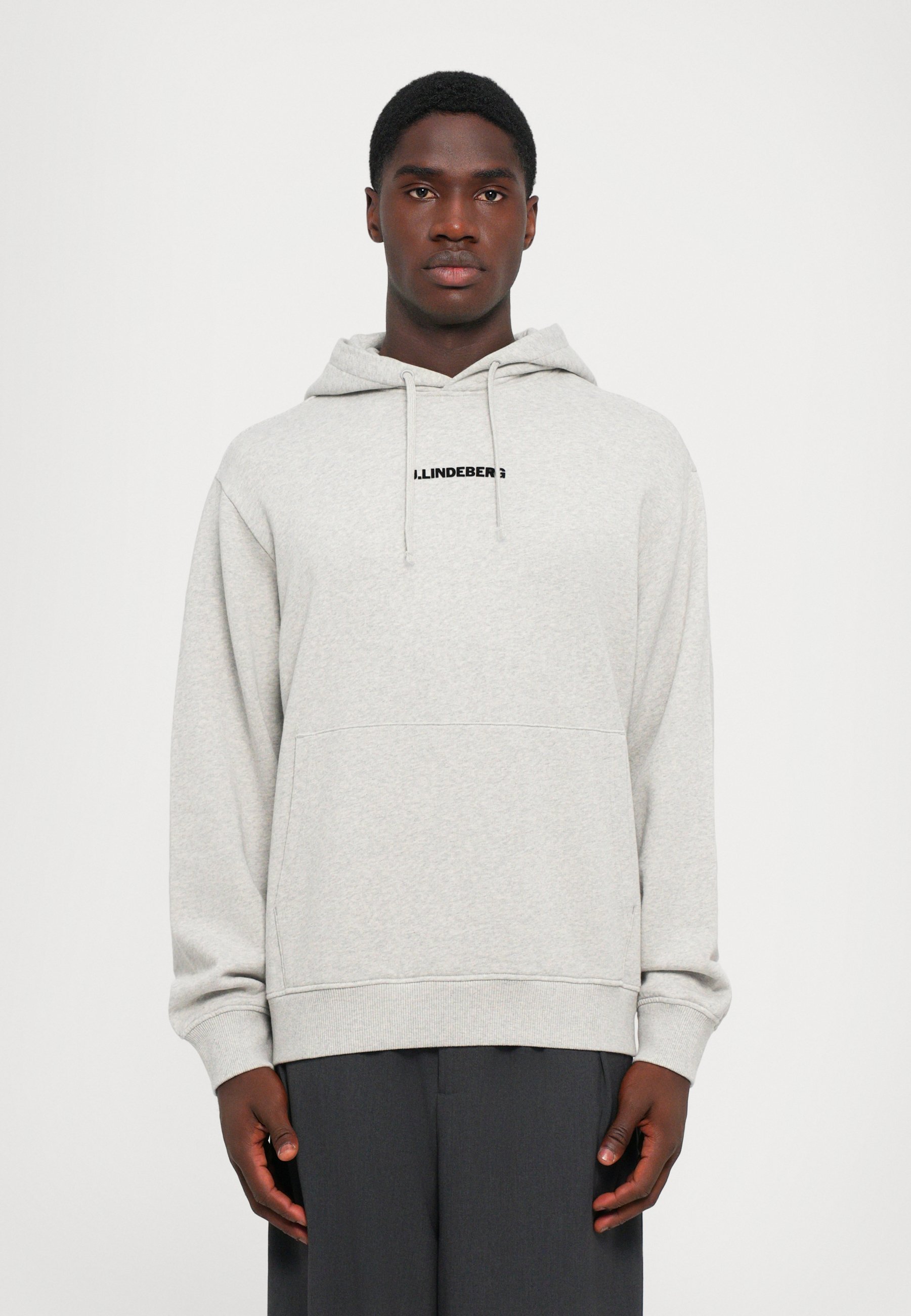Sweat à capuche J.LINDEBERG CALLAN - Sweat-shirt - gris clair chiné