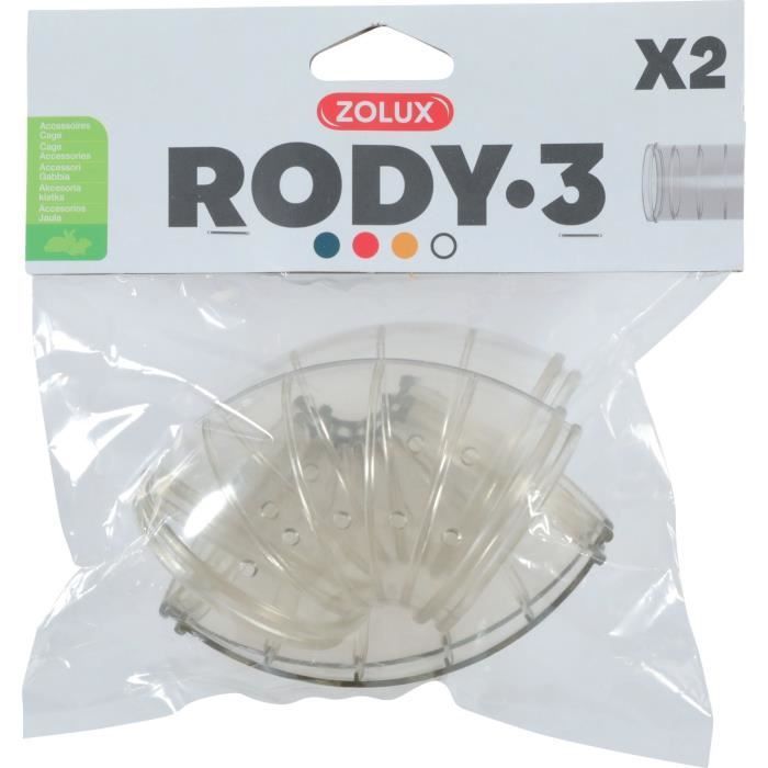 Tube coudé pour cage rongeur Rody3 - ZOLUX - Rodylounge - 2 pièces