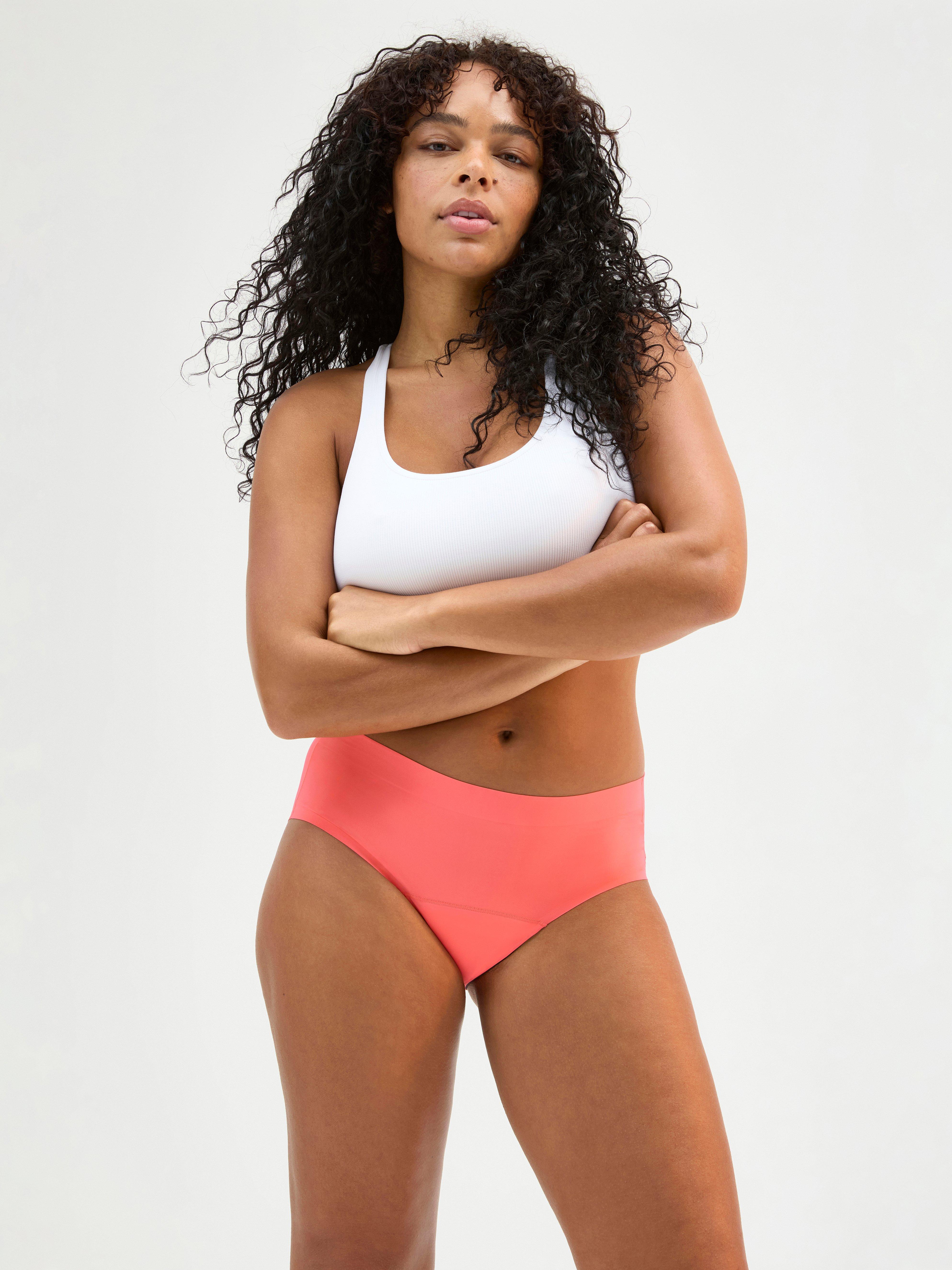 Vysoce absorpční menstruační kalíšek – obepínající boky – Female Engineering Strong Coral