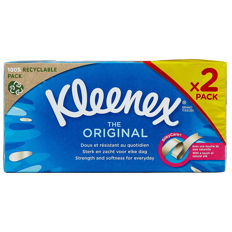 Kleenex näsdukar i låda 2x72 st. Kleenex