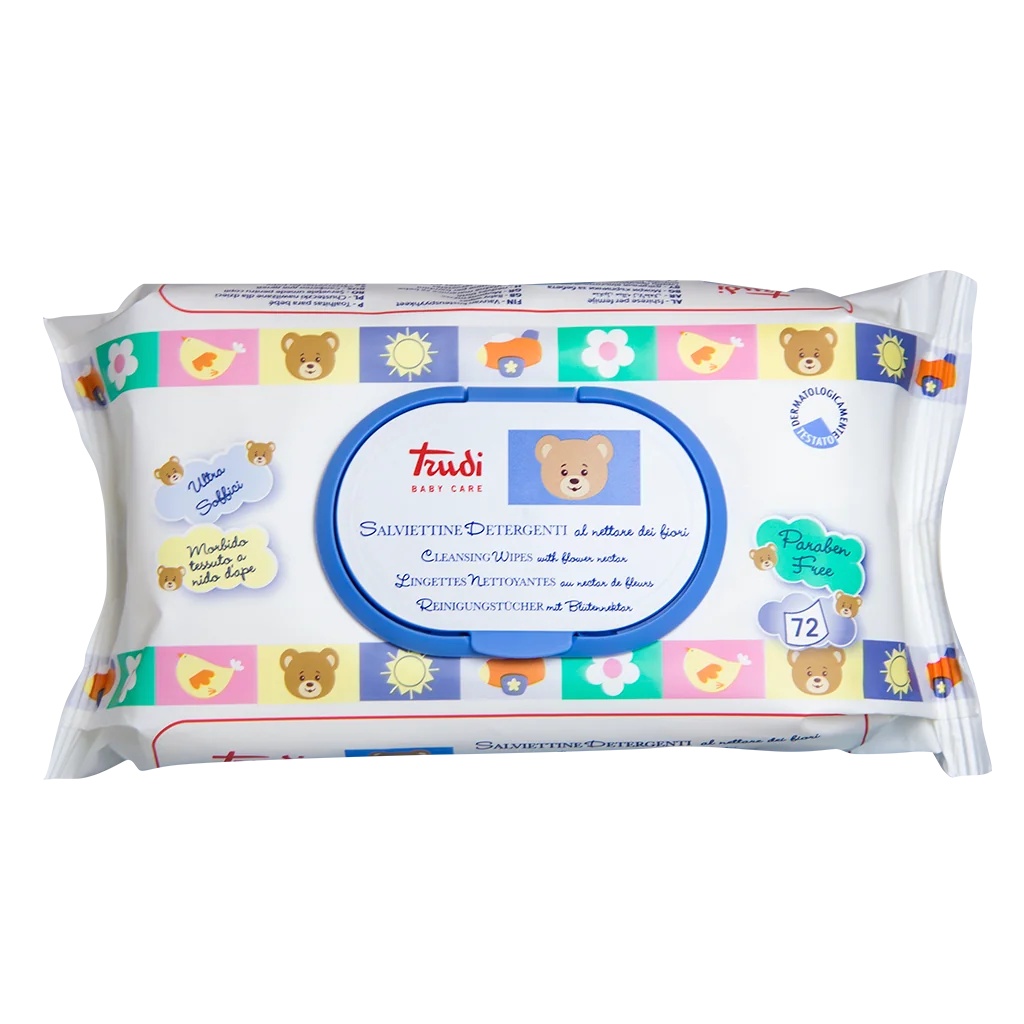 TRUDI BABY CARE Trudi Baby C vochtige doekjes met bloemennectar 72 stuks Zacht voor de huid