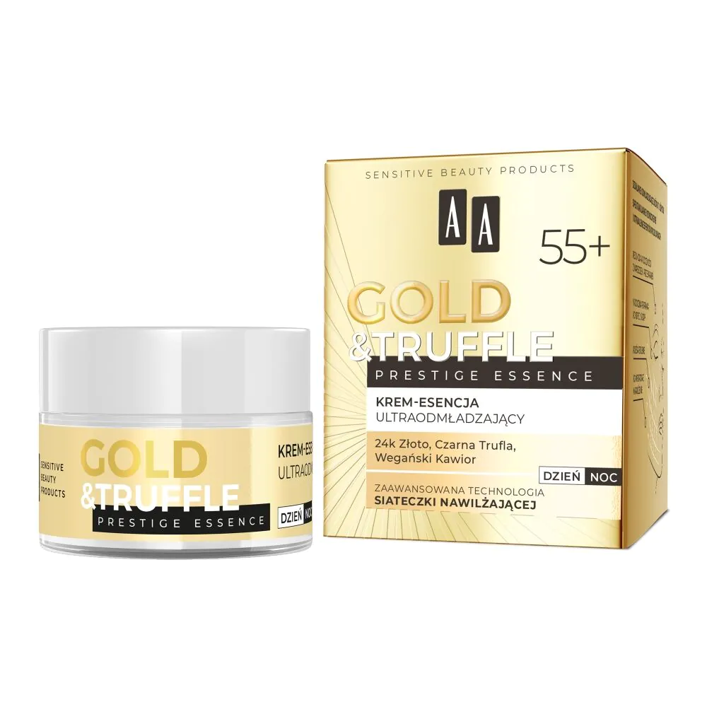 AA Gold & Truffle Prestige Essence 55+ - Głęboko odbudowujący krem-esencja 50ml
