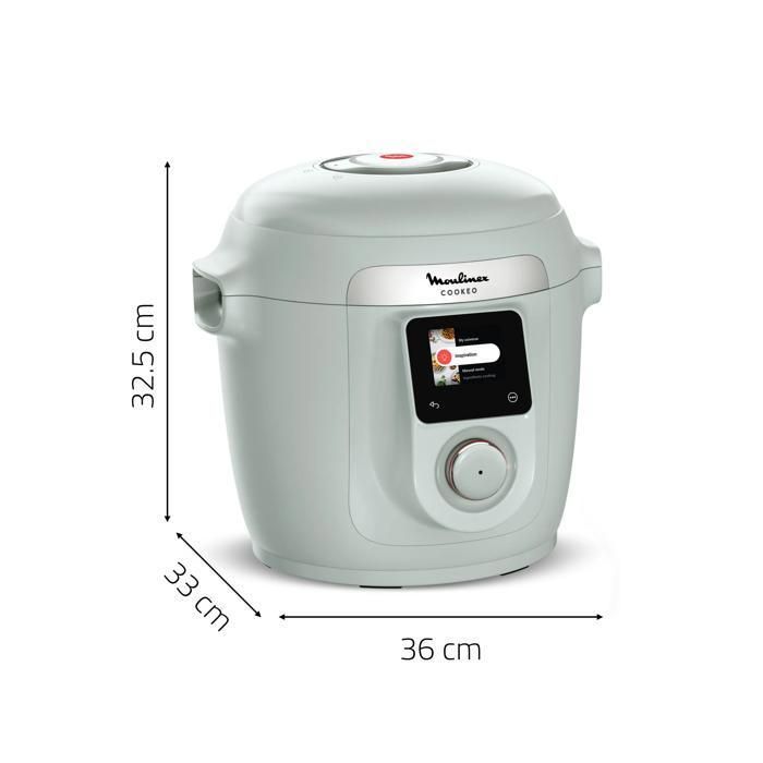 Moulinex Cookeo Wifi 10-en-1, Multicuiseur, 6L, 10 modes de cuisson, Eucalyptus CE96G310
