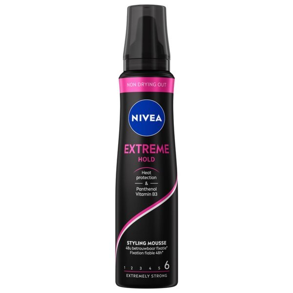 NIVEA Extreme Hold 6 Izuzetno jaka pjena za oblikovanje kose<br>150ml