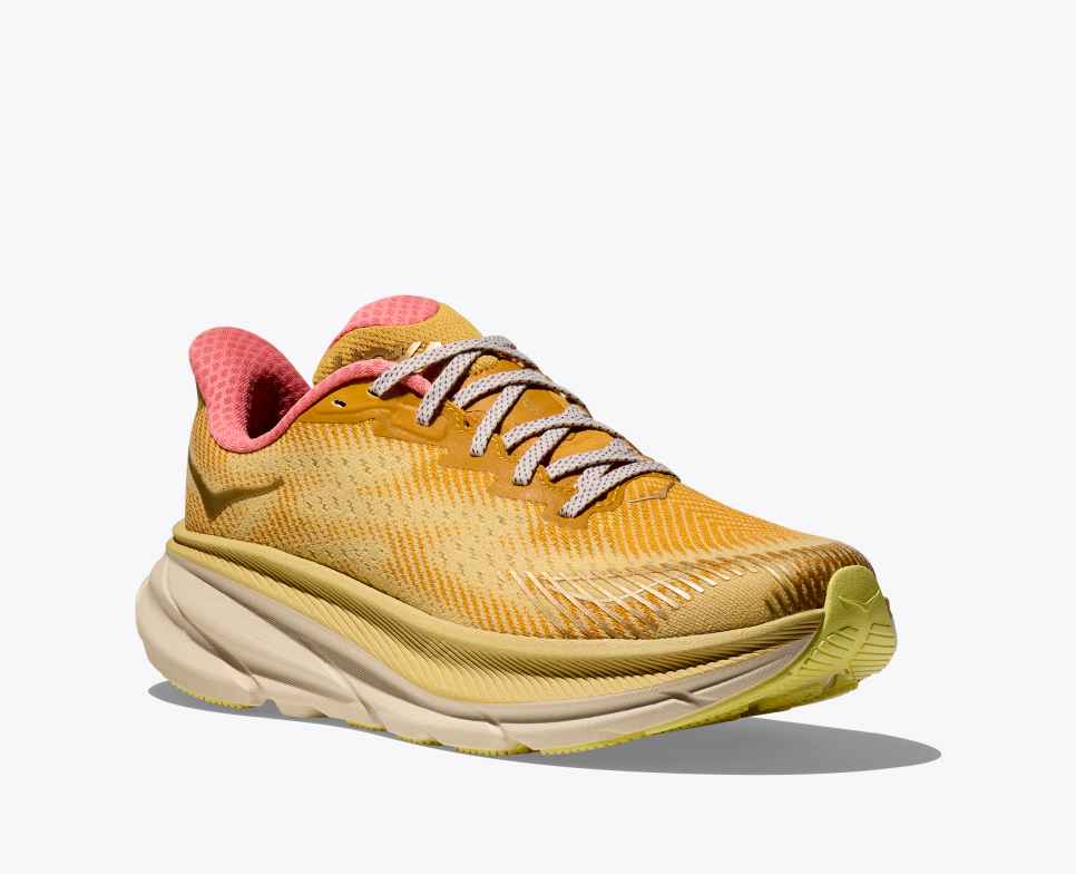 HOKA Stealth/Tech Clifton 9 GORE-TEX Varsity Yellow / Vanilla