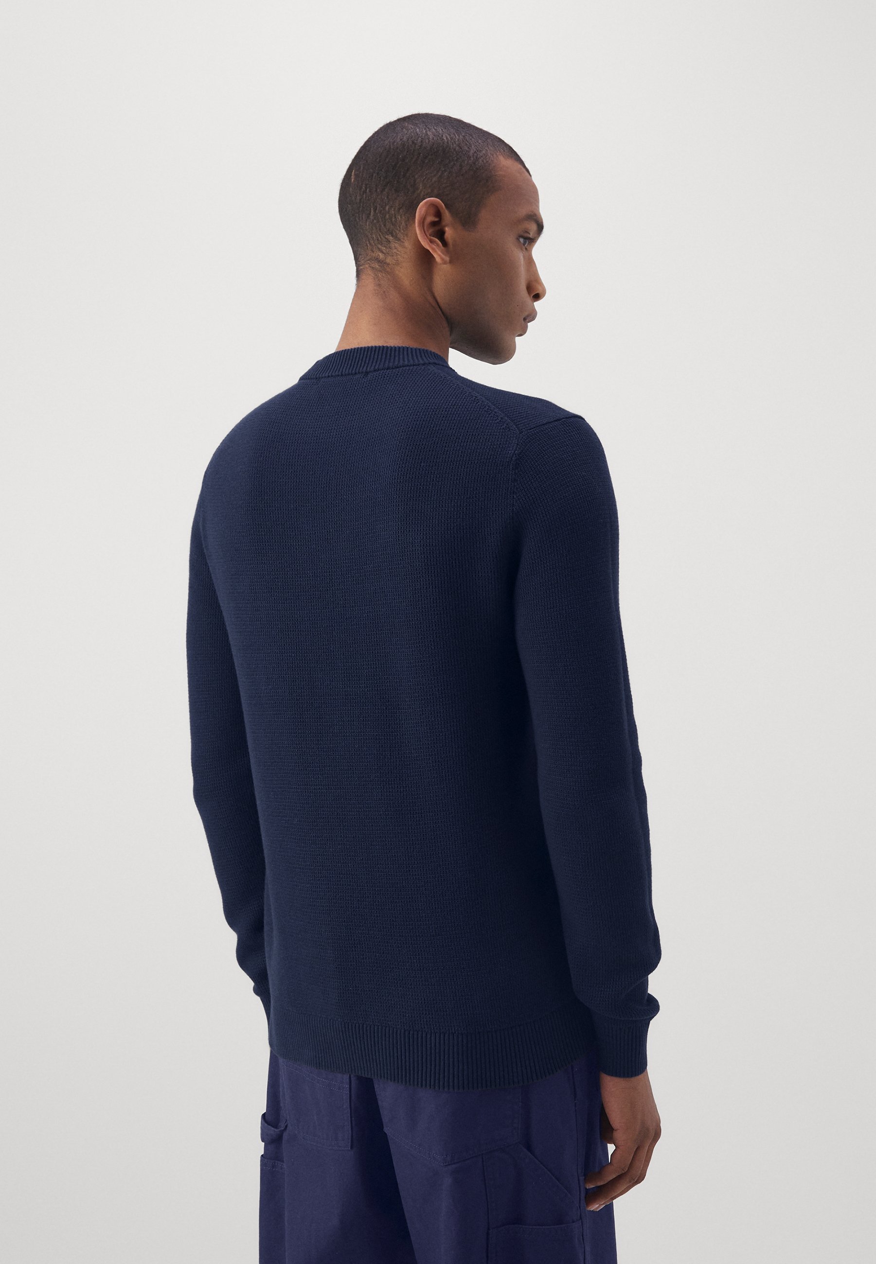 Selected Homme SLHDANE STRUCTURE CREW NECK - Jumper - sky captain