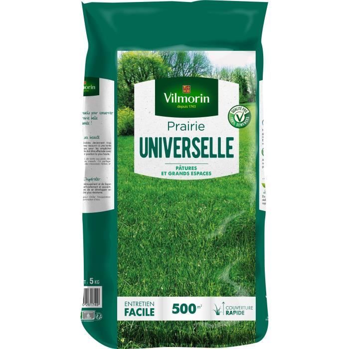 VILMORIN Universal-Weidesamen – 5-kg-Sack – 500 m² – Ideal für Ihre Tiere