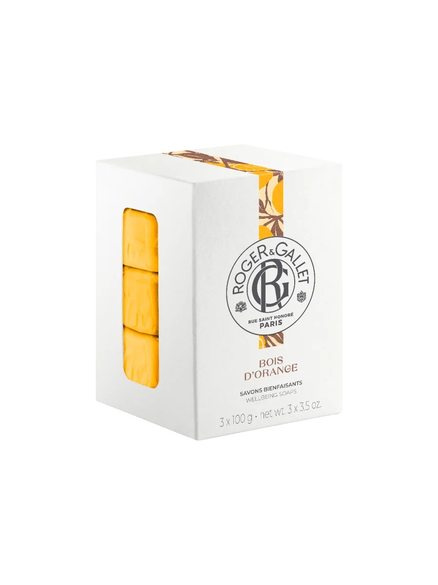 Jabón ROGER & GALLET R&G Bois D'Orange Caja de 3 piezas 100 g Manos y cuerpo