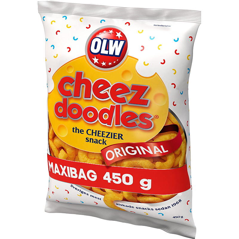OLW Cheez doodles 450 g maxipåse OLW
