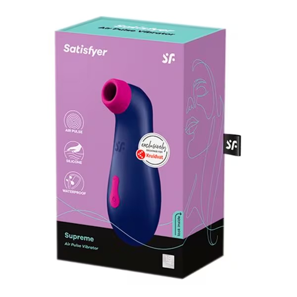 „Satisfyer Supreme“ oro pulsavimo vibratorius<br>Sukurtas išskirtinai „Kruidvat“