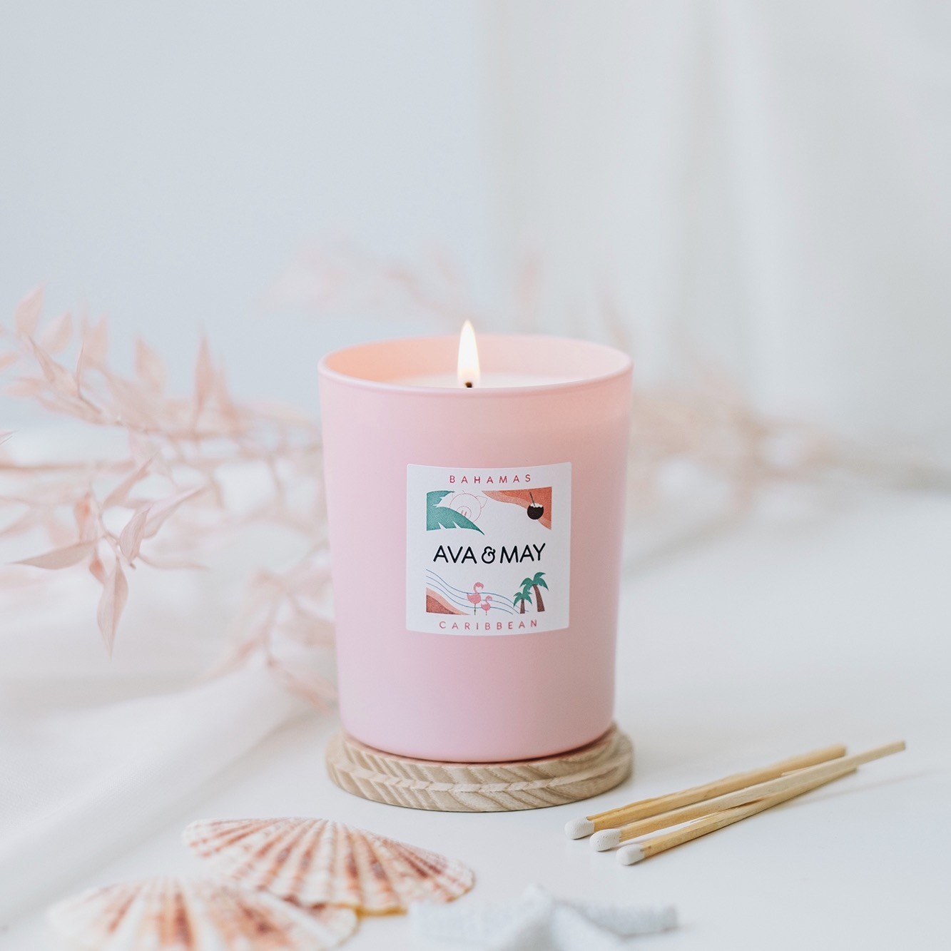 AVA & MAY Bougie parfumée Santorin