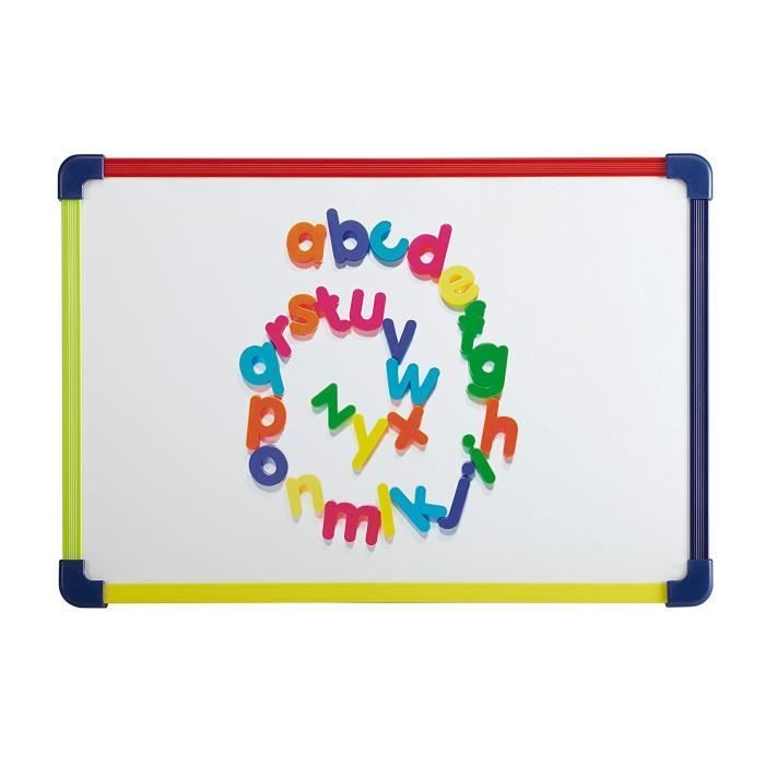 Tableau Mural pour enfants - MAUL - Blanc - 25 x 35 cm - Cadre Plastique Multicolore